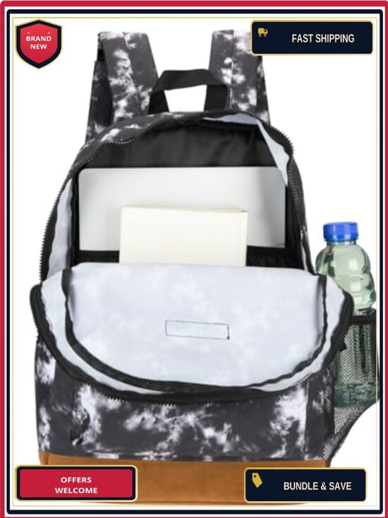 Aeropostale Unisex Backpack Padded Laptop Sleeve 600D Polyester Water Repellent main image 5